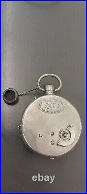 Vintage The EXPO Pocket Watch Spy Camera New York Metal with Cap
