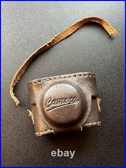 Vintage Tiny CRYSTAR Miniature Film Spy Camera with Leather Case JAPAN