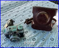 Vintage Toko. P. W. Mighty, Mini Spy Camera With Leather Case. Vintage Camera Vintage Toko. P. W. Mighty, Mini Spy Camera With Leather Case. Vintage Camera