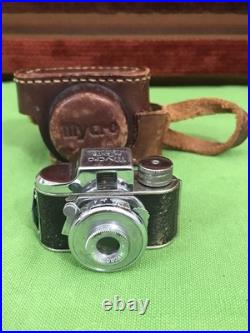 Vintage Untested MYCRO Camera With Leather Case
