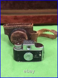 Vintage Untested MYCRO Camera With Leather Case
