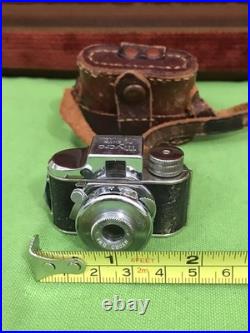 Vintage Untested MYCRO Camera With Leather Case