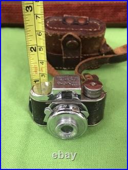 Vintage Untested MYCRO Camera With Leather Case