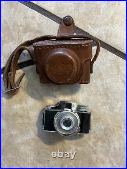 Vintage Untested MYCRO SANWA Spy Camera With Leather Case Size 1