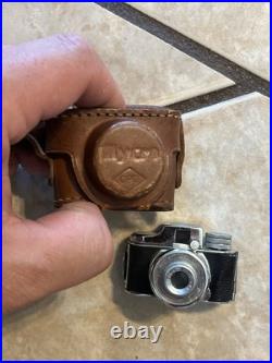 Vintage Untested MYCRO SANWA Spy Camera With Leather Case Size 1