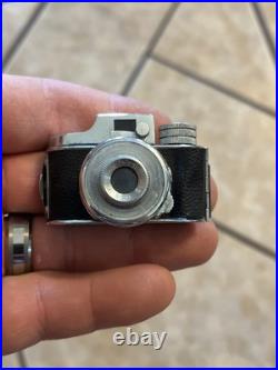 Vintage Untested MYCRO SANWA Spy Camera With Leather Case Size 1