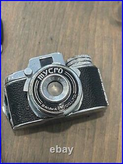 Vintage Untested MYCRO SANWA Spy Camera With Leather Case Size 1