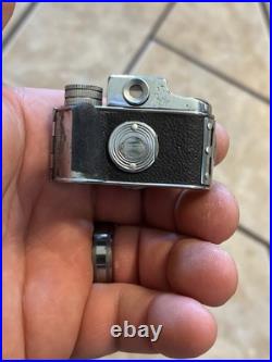 Vintage Untested MYCRO SANWA Spy Camera With Leather Case Size 1