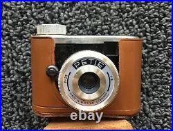 Vintage Walter Kunik Petie Subminiature Camera & Boxes of Film Made in Germany
