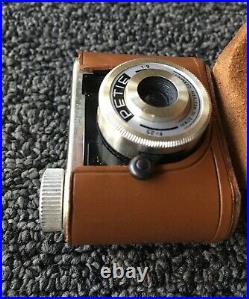 Vintage Walter Kunik Petie Subminiature Camera & Boxes of Film Made in Germany