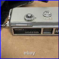 Vintage Yashica Atoron Subminiature Spy Film Camera With Atoron Flash Gun RARE