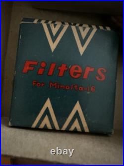 Vintage camera The Minolta-16 subminiature in original box plus FILTER New