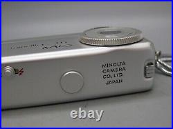Vtg 1960's Minolta 16 MG Miniature Spy Film Camera withFlash Manual & Case EX