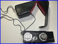 Vtg Edixa 16 MB Black Subminiature Camera Rare Original Case