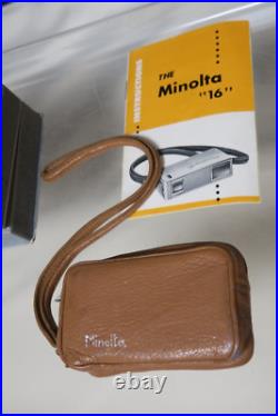 Vtg MINOLTA 16 MG KIT 16mm Subminiature Hand Camera Original Box & Insert