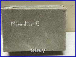 Vtg MINOLTA 16 MG KIT 16mm Subminiature Hand Camera Original Box & Paperwork