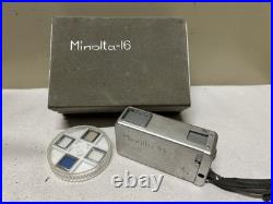 Vtg MINOLTA 16 MG KIT 16mm Subminiature Hand Camera Original Box & Paperwork
