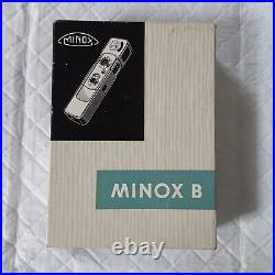 Vtg Minox B Sub Miniature Camera & Flash Unit-manual, Box, Cases Made In Germany
