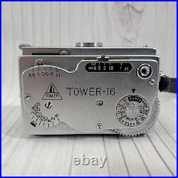 Vtg Tower-16 by Mamiya for Sears Spy Subminiature Camera with Case Shutter Working